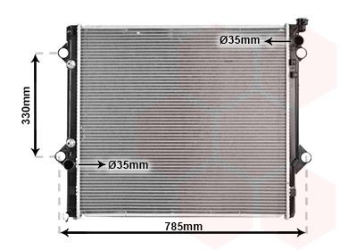 [12233/16400-31351] RADIATEUR D'EAU TOY FJ CRUISER GSJ15 1GR-FE 2010 V6 BOITE AUTO PA26 FARET